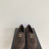 Replica Chanel 24P CC Suede and Wool Moccasins G45886 Ivory 2