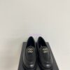 Replica Chanel 24P CC Suede and Wool Moccasins G45886 Beige 2
