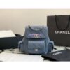 Replica Chanel Backpack Grained Shiny Calfskin AS4398 Light Pink 2