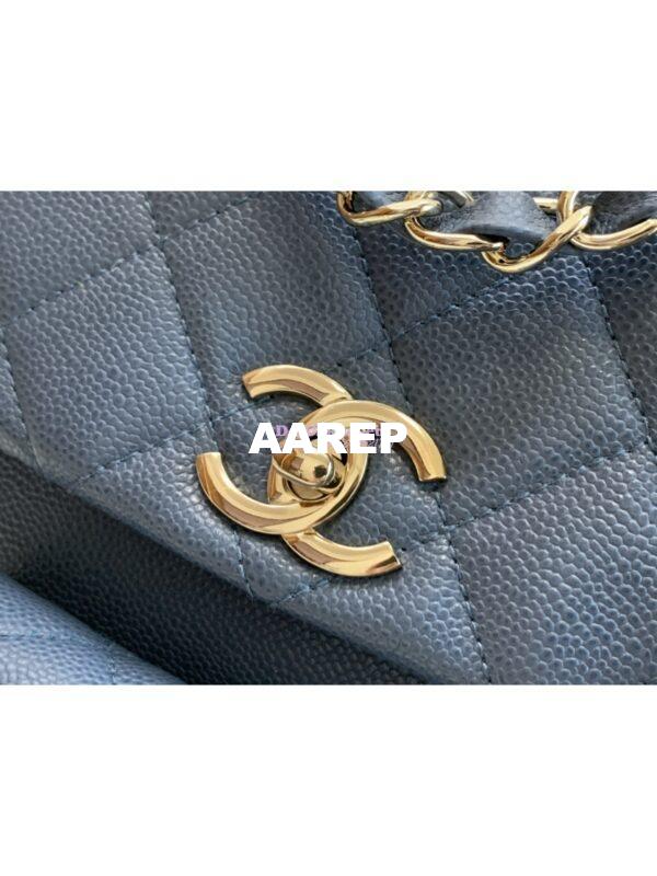 Replica Chanel Backpack Grained Shiny Calfskin AS4398 Denim 6