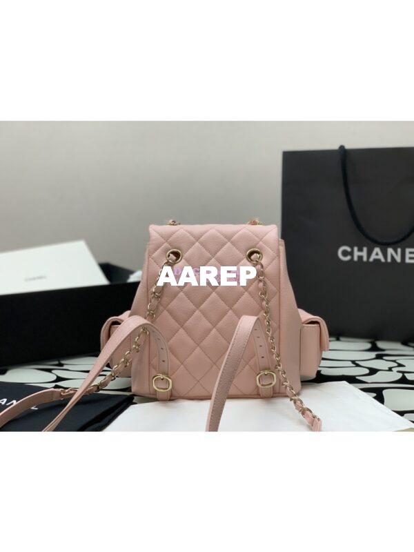 Replica Chanel Backpack Grained Shiny Calfskin AS4398 Light Pink 6