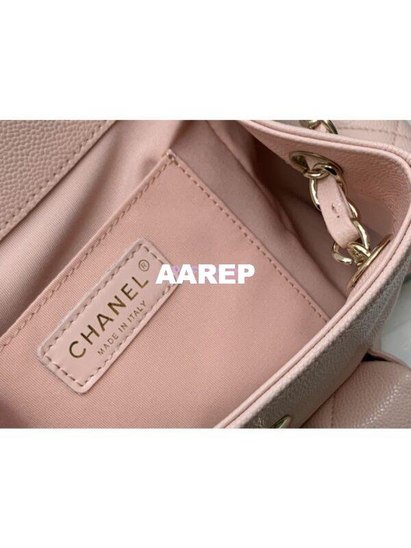 Replica Chanel Backpack Grained Shiny Calfskin AS4398 Light Pink 9