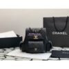 Replica Chanel Small Backpack Grained Shiny Calfskin AS4399 Grey 2