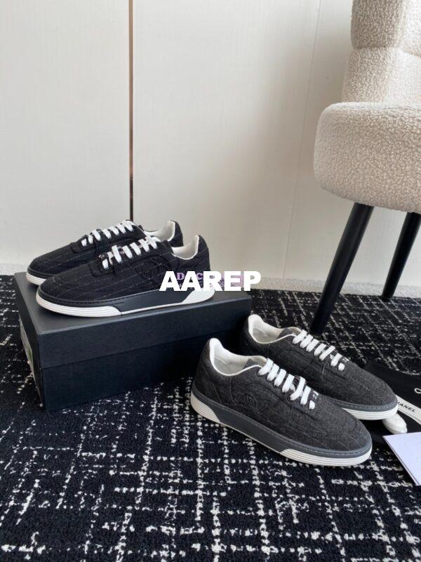 Replica Chanel 2024 Wool & Mixed Fibers Sneakers G46011 ii 3
