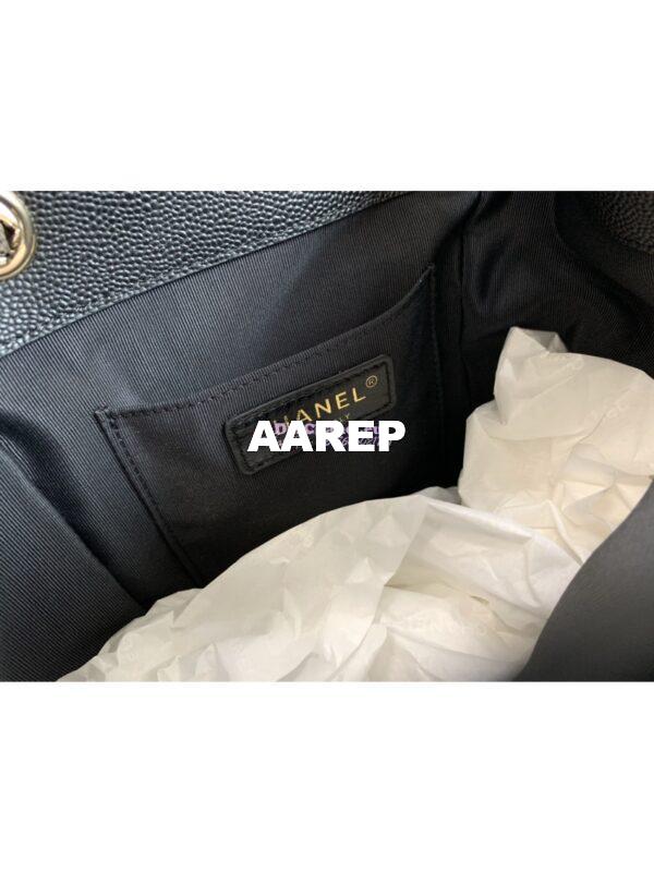 Replica Chanel Backpack Grained Shiny Calfskin AS4398 Black 9