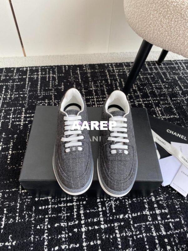 Replica Chanel 2024 Wool & Mixed Fibers Sneakers G46011 ii 6