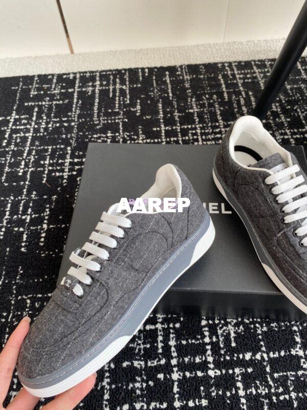 Replica Chanel 2024 Wool & Mixed Fibers Sneakers G46011 ii 7