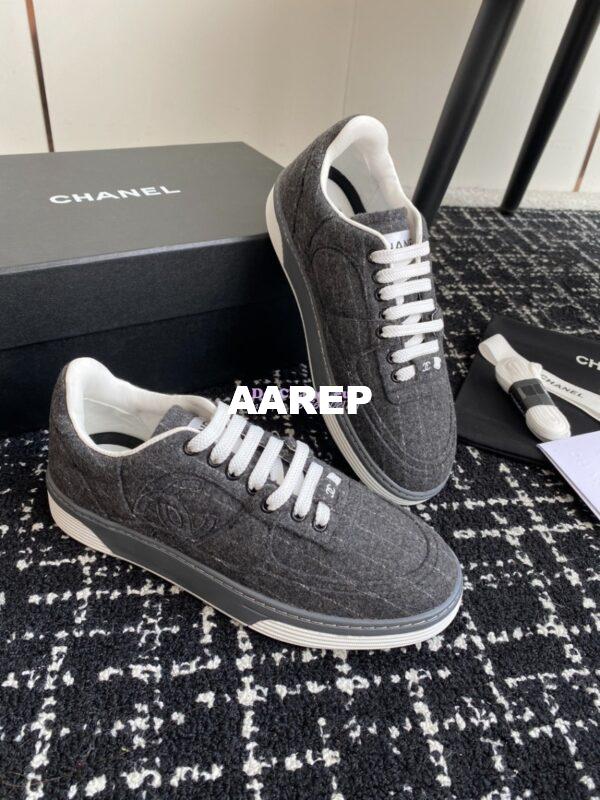 Replica Chanel 2024 Wool & Mixed Fibers Sneakers G46011 ii 8