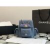 Replica Chanel Small Backpack Grained Shiny Calfskin AS4399 White 2