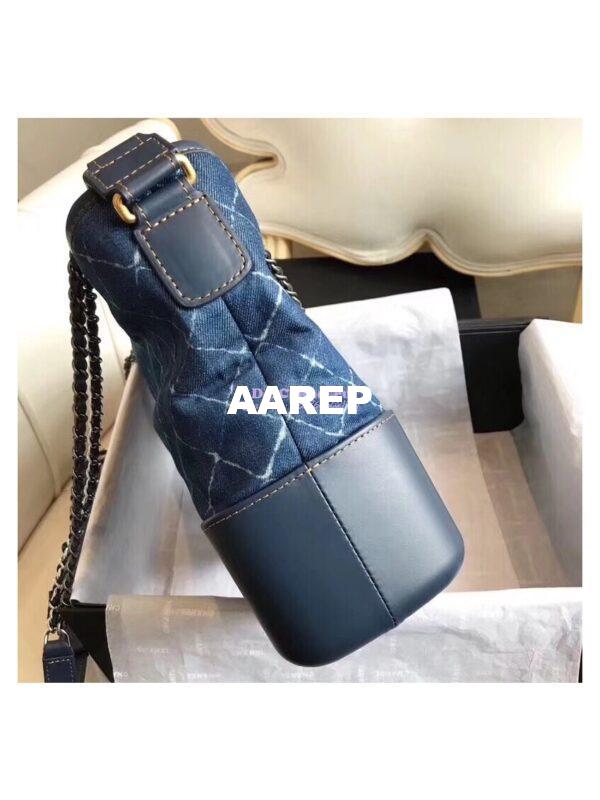 Replica Chanel's Gabrielle Hobo Bag Denim Calfskin 9