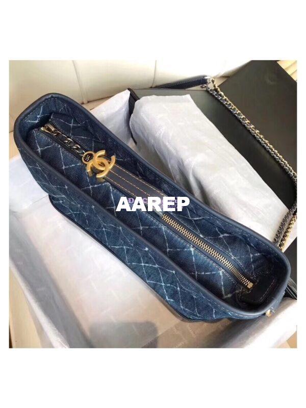 Replica Chanel's Gabrielle Hobo Bag Denim Calfskin 11