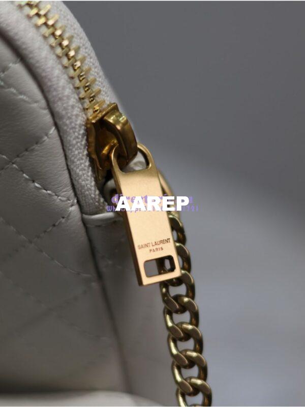 Replica YSL Saint Laurent Gaby Chain Pouch In Quilted Lambskin 7336671 Blanc 4