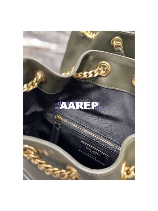 Replica YSL Saint Laurent Joe Backpack In Lambskin 672609 Vert Fonce 10