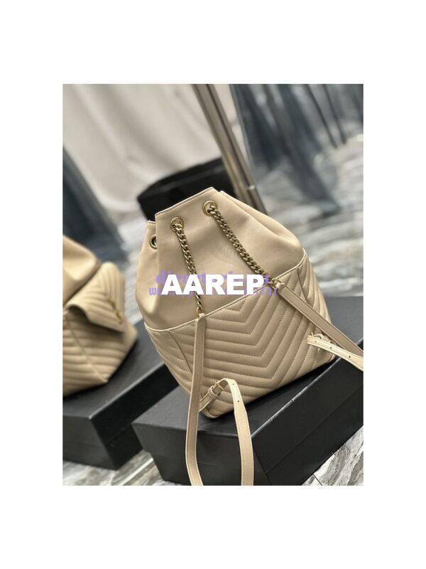Replica YSL Saint Laurent Joe Backpack In Lambskin 672609 Sea Salt 8