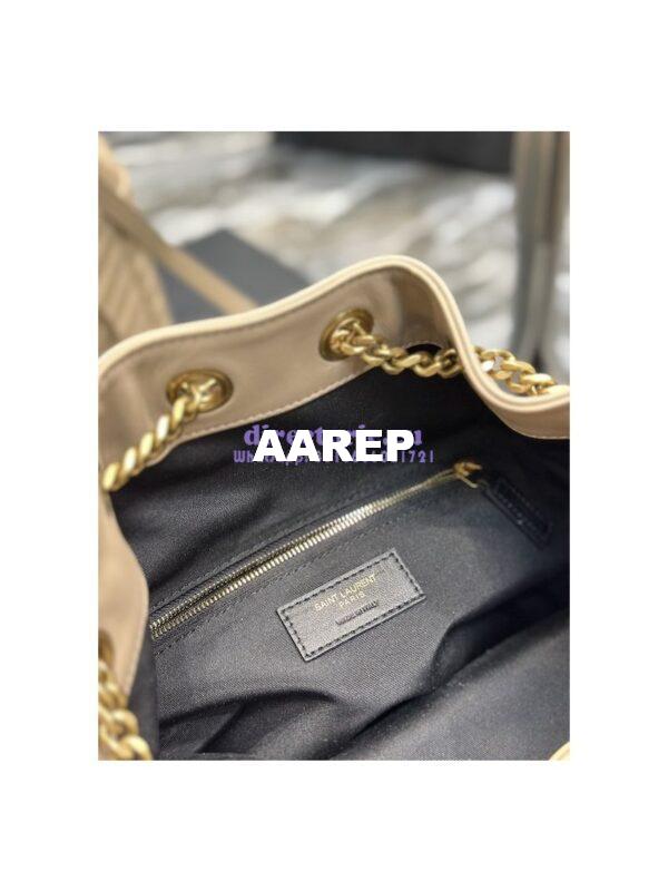 Replica YSL Saint Laurent Joe Backpack In Lambskin 672609 Sea Salt 9