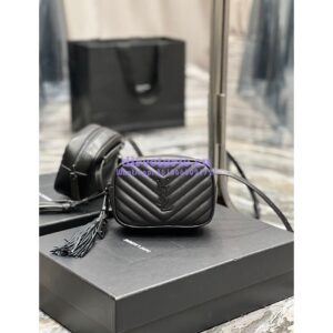 Replica YSL Saint Laurent Lou Belt Bag In Quilted Leather All Black 2