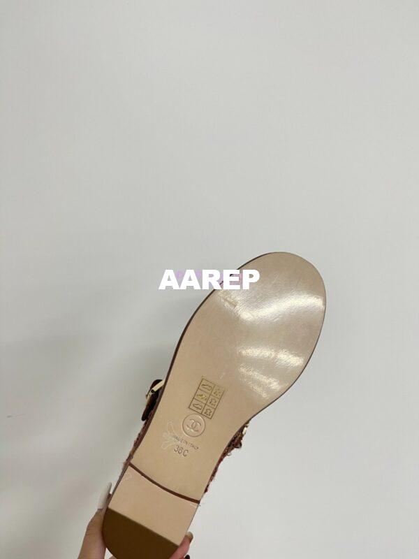 Replica Chanel 24P Mary Janes in Wool Tweed, Imitation Pearls, Strass G45778 Multicolor 11