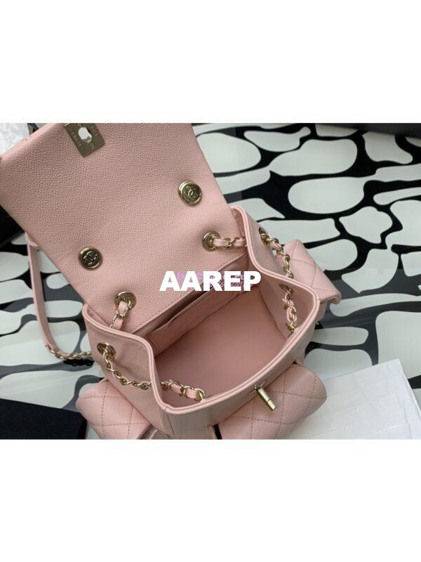 Replica Chanel Small Backpack Grained Shiny Calfskin AS4399 Light Pink 8