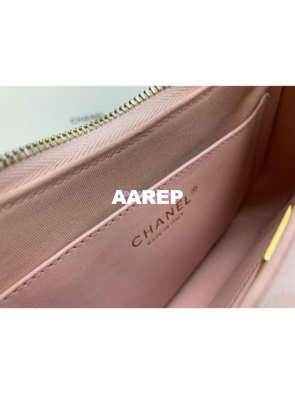 Replica Chanel 23K New Large Hobo Bag Lambskin Gold Hardware AS4422 Light Pink 10