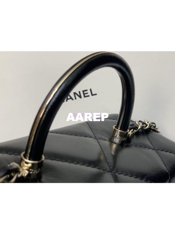 Replica Chanel Mini Boy Bag in Shiny Calfskin AS4469 Black 4