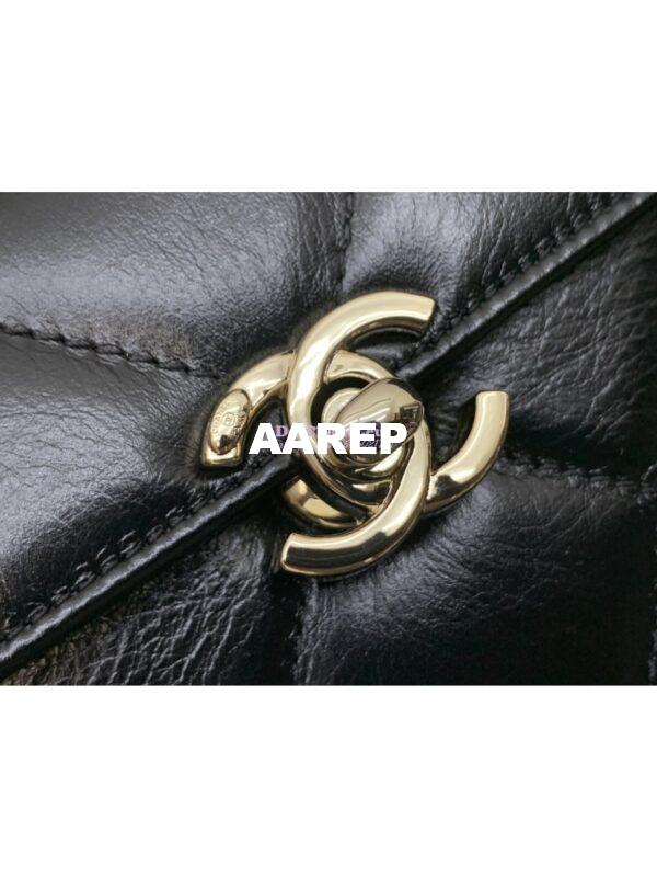 Replica Chanel Mini Boy Bag in Shiny Calfskin AS4469 Black 5