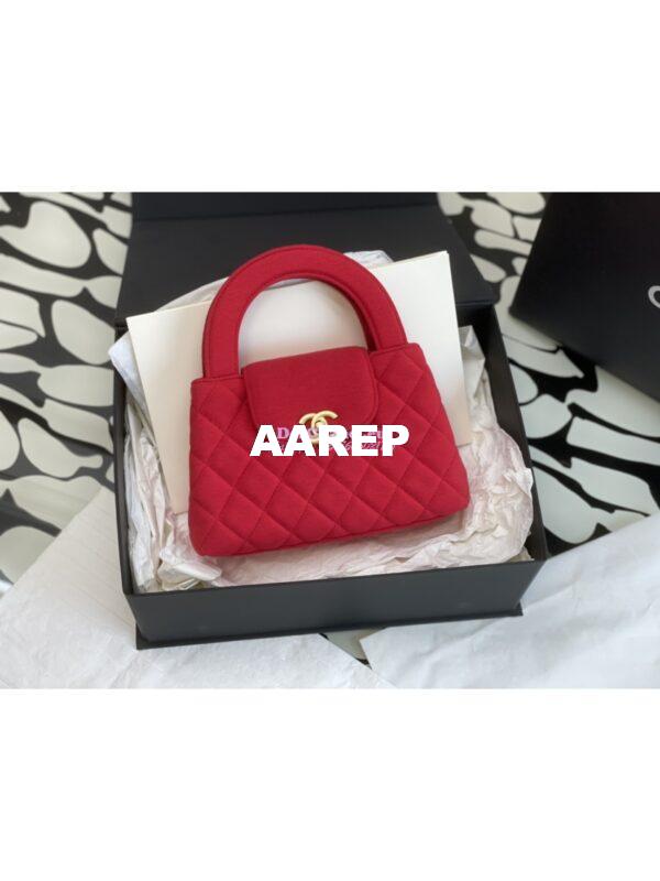 Replica Chanel Mini Shopping Bag in Jersey AS4416 Rosy 3