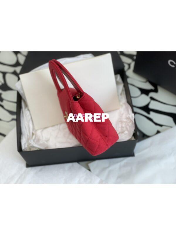 Replica Chanel Mini Shopping Bag in Jersey AS4416 Rosy 5