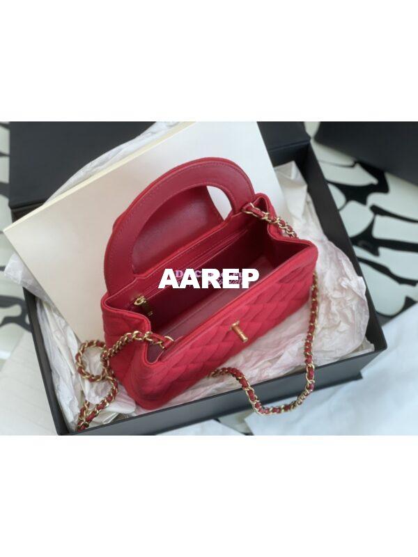Replica Chanel Mini Shopping Bag in Jersey AS4416 Rosy 6