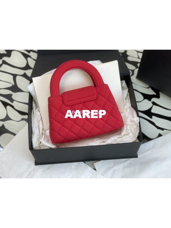Replica Chanel Mini Shopping Bag in Jersey AS4416 Rosy 10