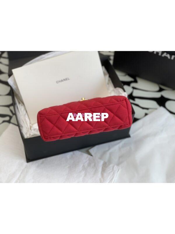 Replica Chanel Mini Shopping Bag in Jersey AS4416 Rosy 11
