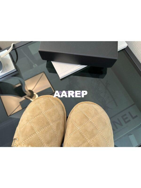 Replica Chanel 23K Fur and Suede Slipper G45121 Beige 7