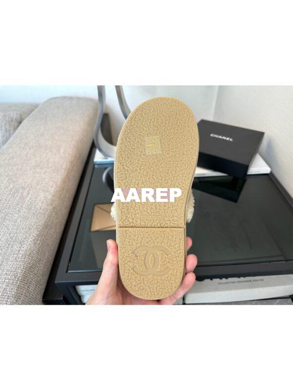 Replica Chanel 23K Fur and Suede Slipper G45121 Beige 11