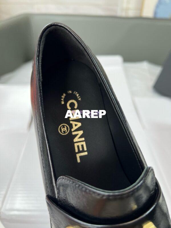 Replica Chanel 24P Logo Enamel Loafers Shiny Calfskin G45788 17