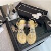Replica Chanel 24A Heart CC Loafers Glossy Calfskin 50mm G39697 Black 2