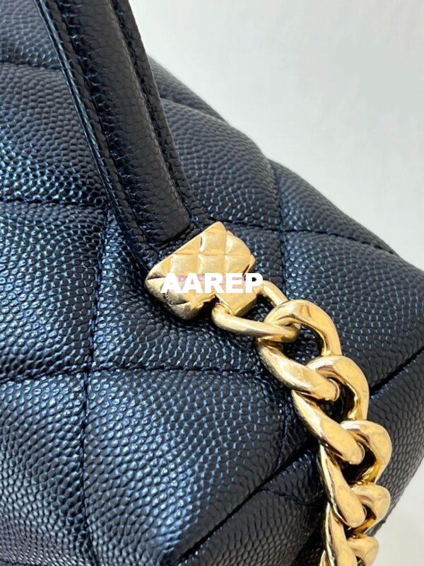 Replica Chanel 23P Grained Calfskin Small Vanity Case with Handle AS3729 Black (Limited Edition) 9