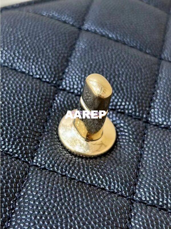 Replica Chanel 23P Grained Calfskin Small Vanity Case with Handle AS3729 Black (Limited Edition) 11