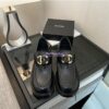 Replica Chanel 24A Heart CC Loafers Quilted Lambskin 50mm G39697 Black