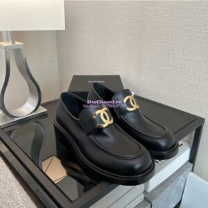 Replica Chanel 24P CC Loafers Brushed Calfskin 55mm G39602 2