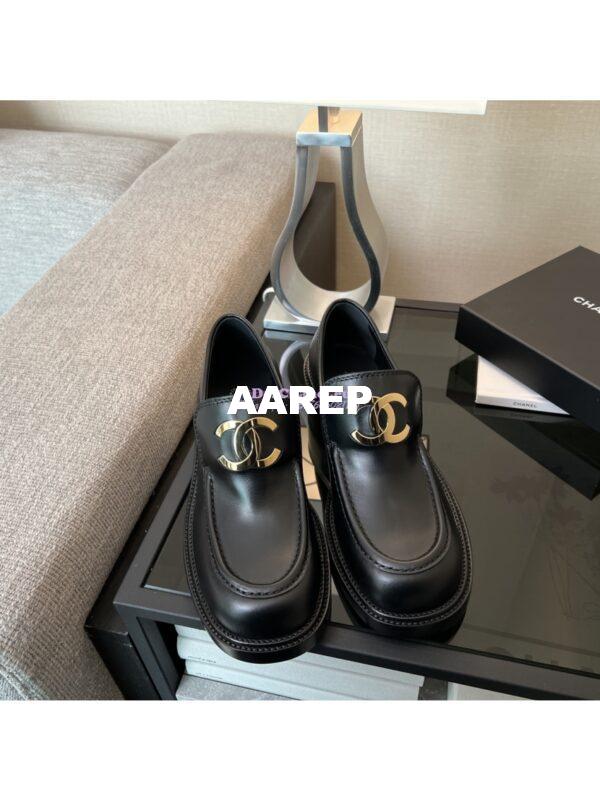 Replica Chanel 24P CC Loafers Brushed Calfskin 55mm G39602 3