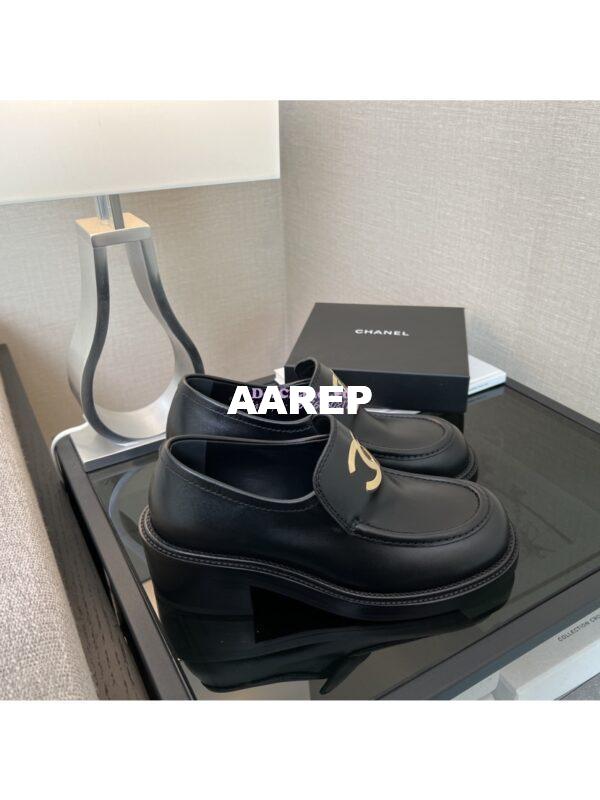 Replica Chanel 24P CC Loafers Brushed Calfskin 55mm G39602 4
