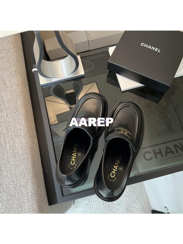 Replica Chanel 24P CC Loafers Brushed Calfskin 55mm G39602 5