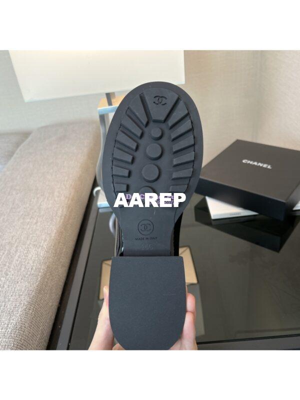 Replica Chanel 24P Mocassins Glossy Calfskin G45882 Black 9