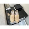 Replica Chanel 24A Twist Lock CC Lambskin Loafers G36646 White