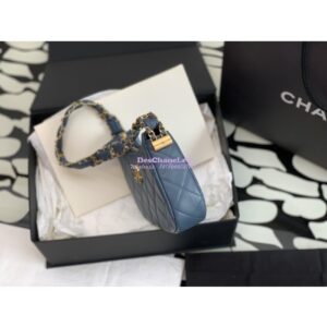 Replica Chanel 23K New Hobo Bag Lambskin Gold Hardware AS4422 Denim 2