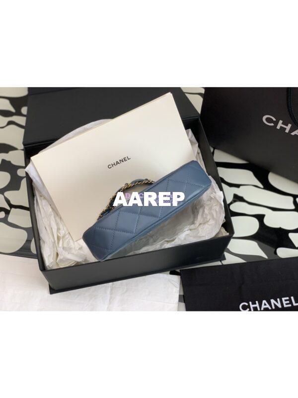 Replica Chanel 23K New Hobo Bag Lambskin Gold Hardware AS4422 Denim 7