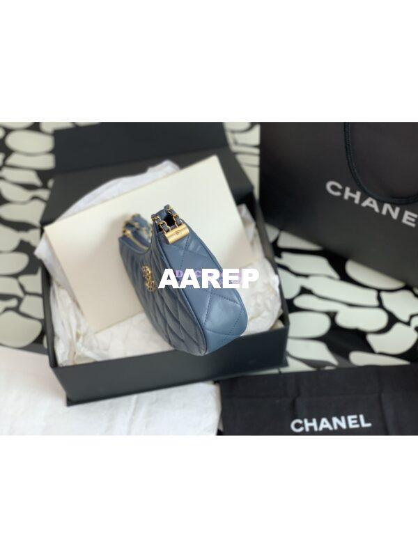 Replica Chanel 23K New Large Hobo Bag Lambskin Gold Hardware AS4422 Denim 7