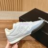 Replica Chanel SS25 Shiny Calfskin, Calfskin & Suede Calfskin Trainers G45839 Gold