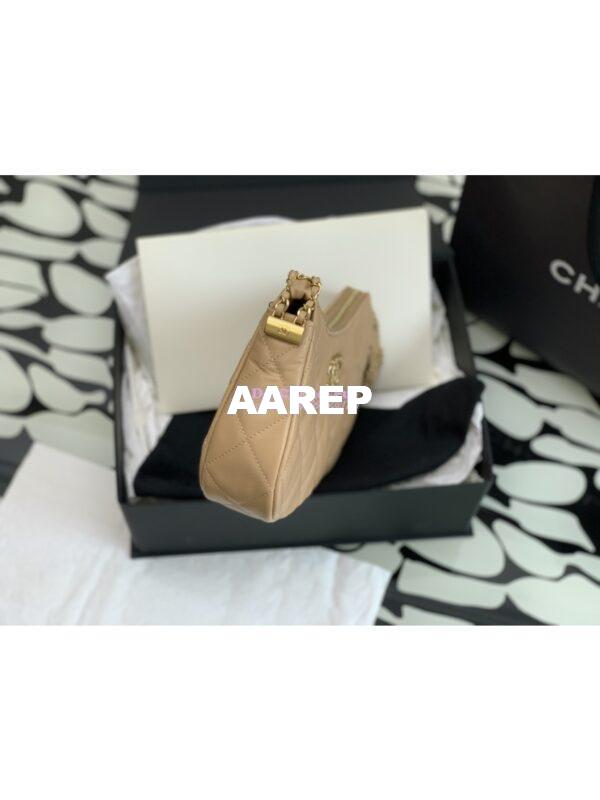Replica Chanel 23K New Large Hobo Bag Lambskin Gold Hardware AS4422 Beige 9