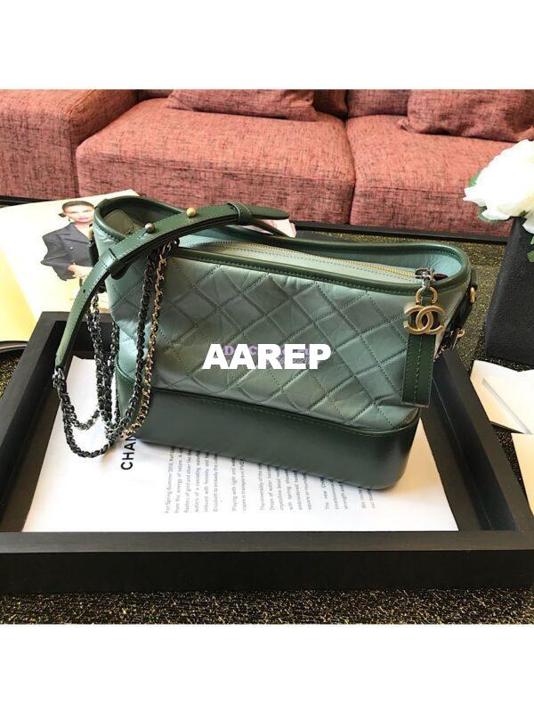 Replica Chanel Gabrielle Hobo Bag matcha A91810 12