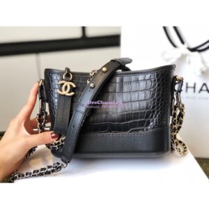 Replica Chanel Gabrielle Hobo Bag A93824 with alligator leather